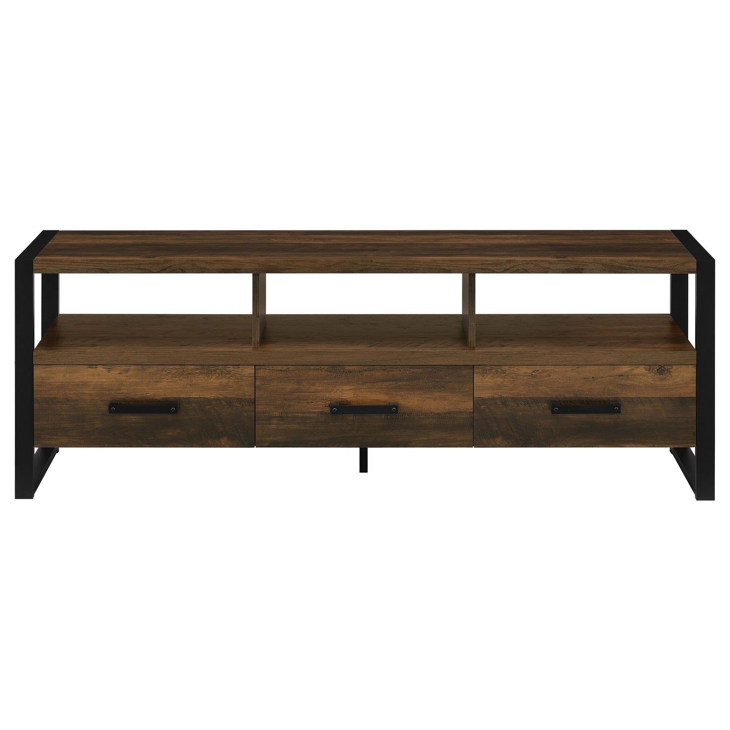 James 3-drawer Engineered Wood 60" TV Stand Dark Pine