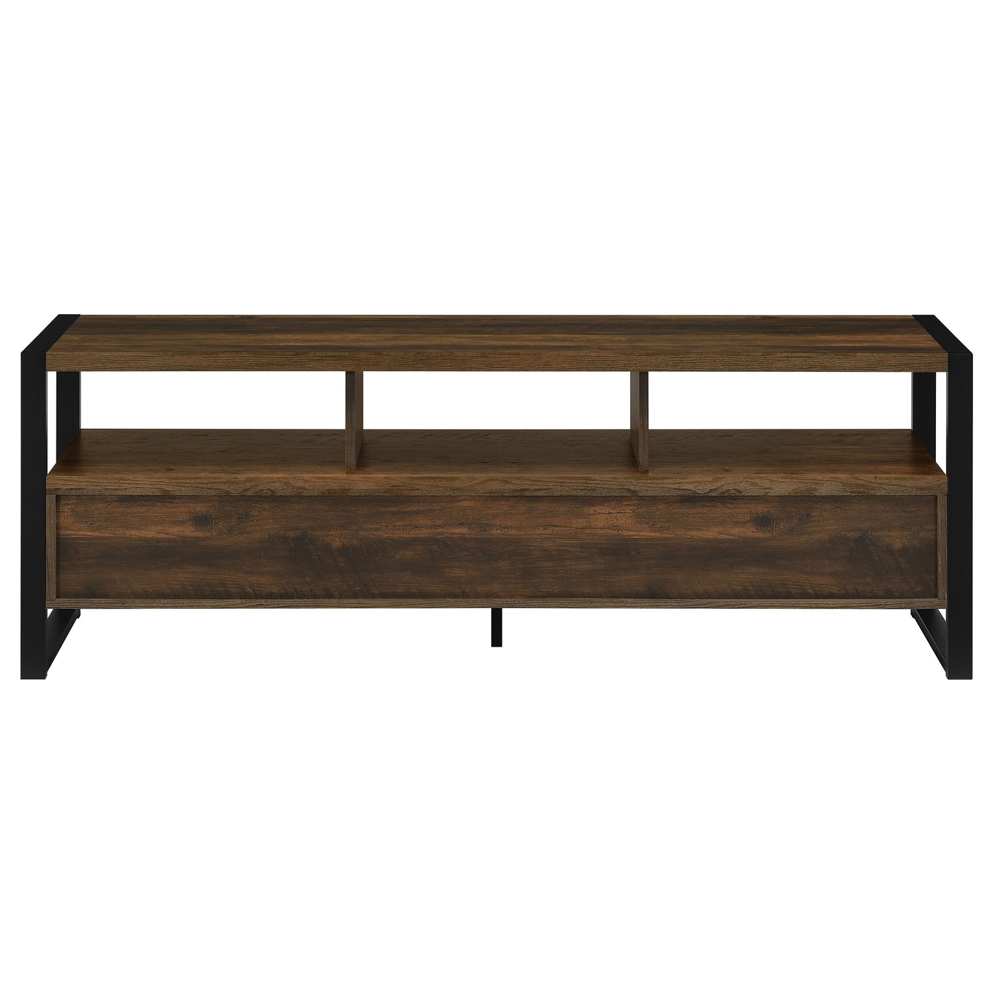 James 3-drawer Engineered Wood 60" TV Stand Dark Pine