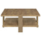 Dawn Square Engineered Wood Coffee Table Mango Brown