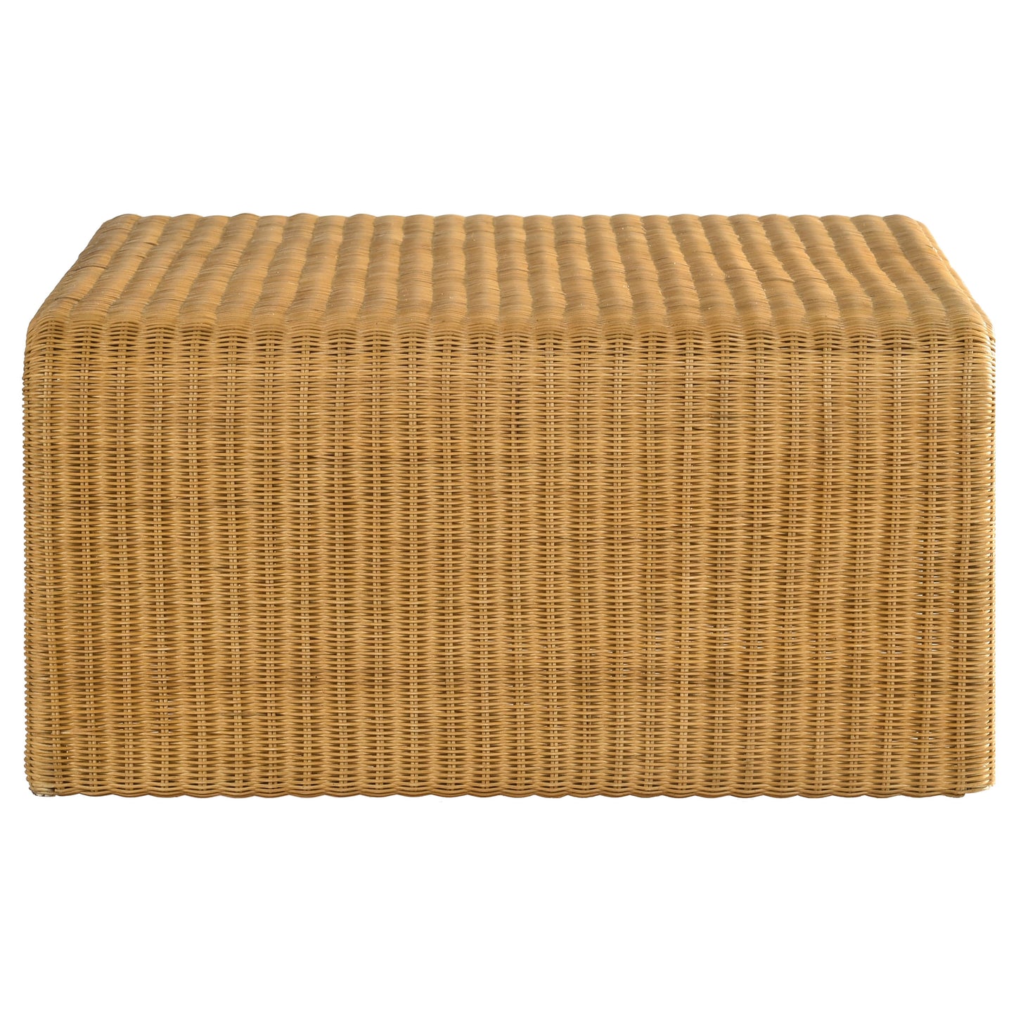 Juanita Square Woven Rattan Coffee Table Natural