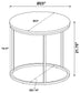 Lainey Round Faux Marble Side End Table Grey