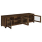 Sachin 4-door Engineered Wood 79" TV Stand Dark Pine