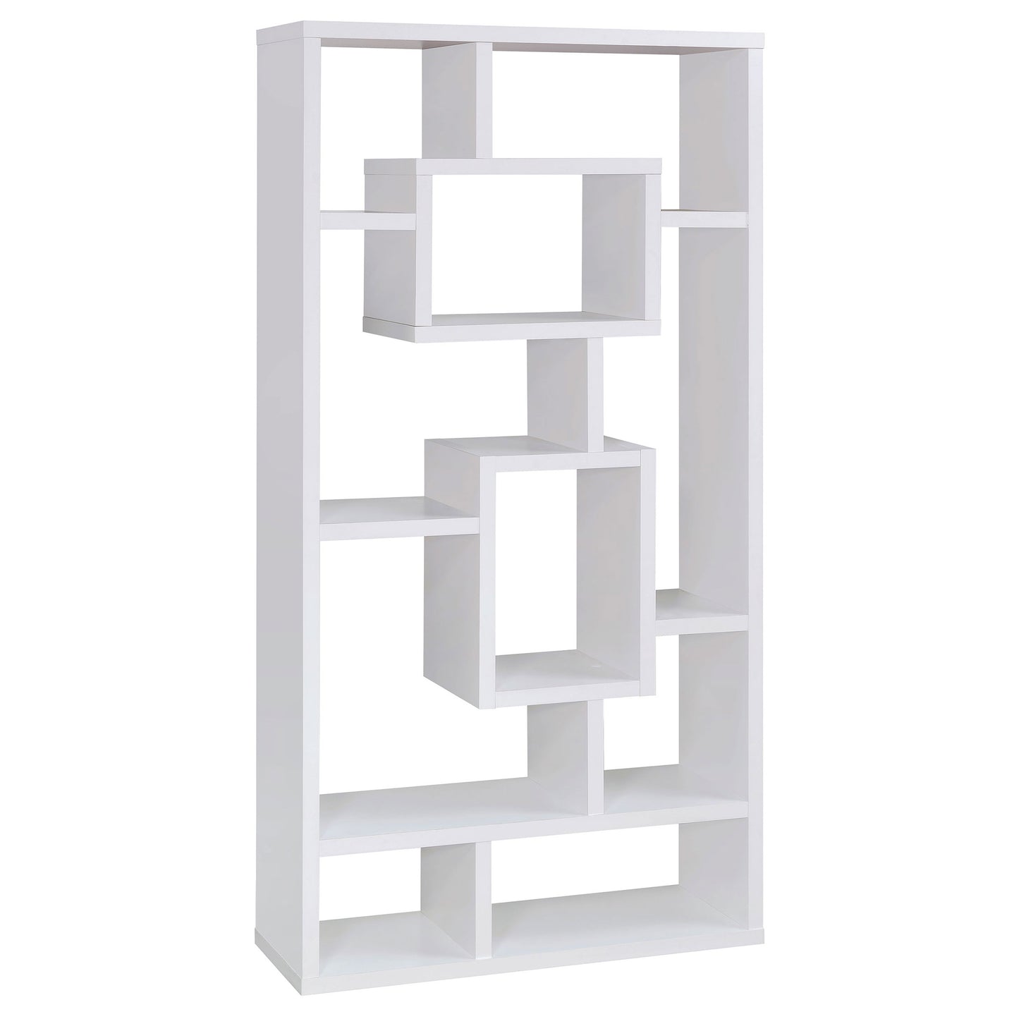 Corey 71-inch 8-shelf Bookshelf White