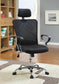 Stark Upholstered Adjustable Mesh Office Desk Chair Black