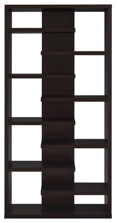 Altmark 71-inch 8-shelf Open Bookcase Cappuccino