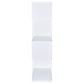 Emelle 63-inch 4-shelf Glass Panel Bookshelf White