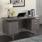 Lawtey 60-inch 2-drawer Office Computer Desk Weathered Grey