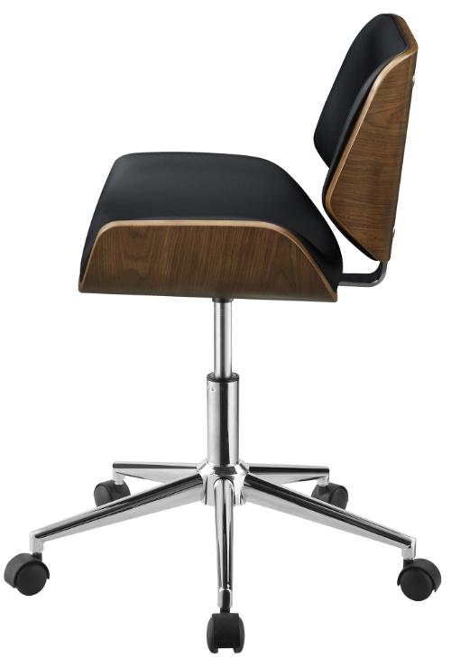 Addington Upholstered Adjustable Office Desk Chair Black