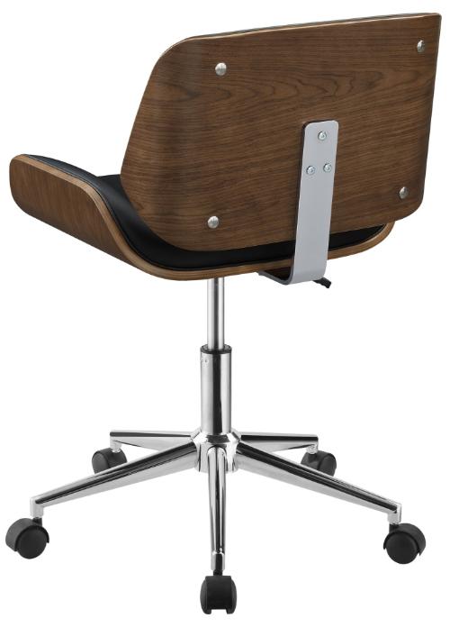 Addington Upholstered Adjustable Office Desk Chair Black