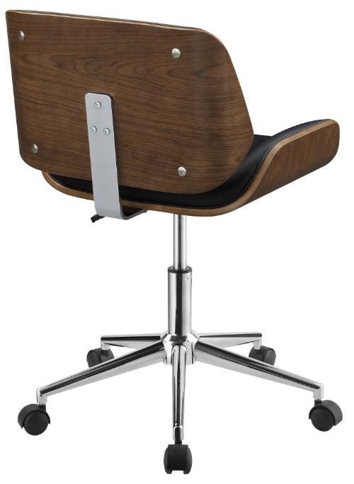 Addington Upholstered Adjustable Office Desk Chair Black