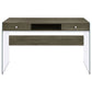 Dobrev 48-inch 2-drawer Writing Desk Weathered Grey