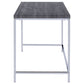 Kravitz 47-inch 1-shelf Writing Desk Weathered Grey