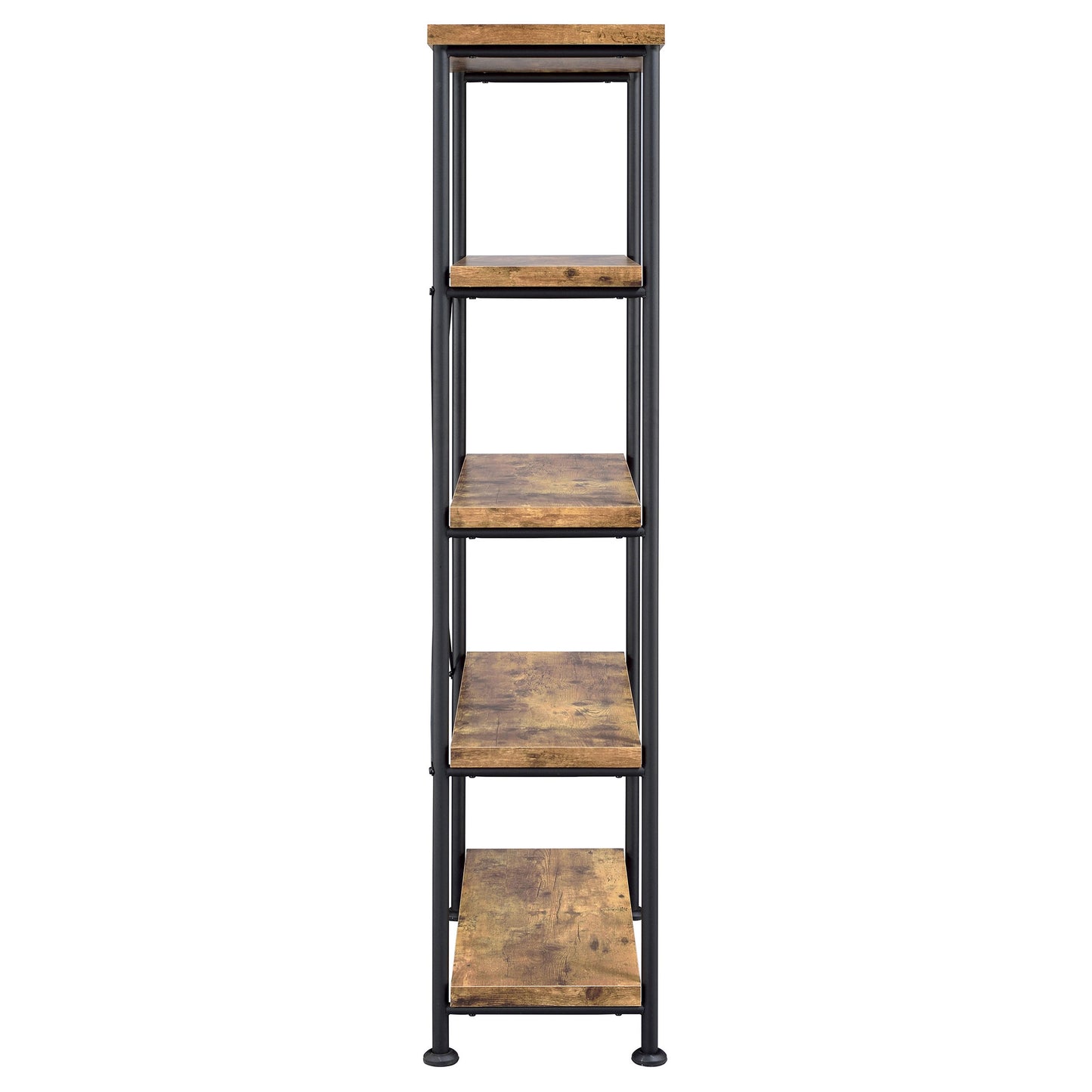 Analiese 63-inch 4-shelf Bookshelf Rustic Nutmeg