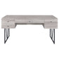 Analiese 63-inch 4-drawer Writing Desk Grey Driftwood