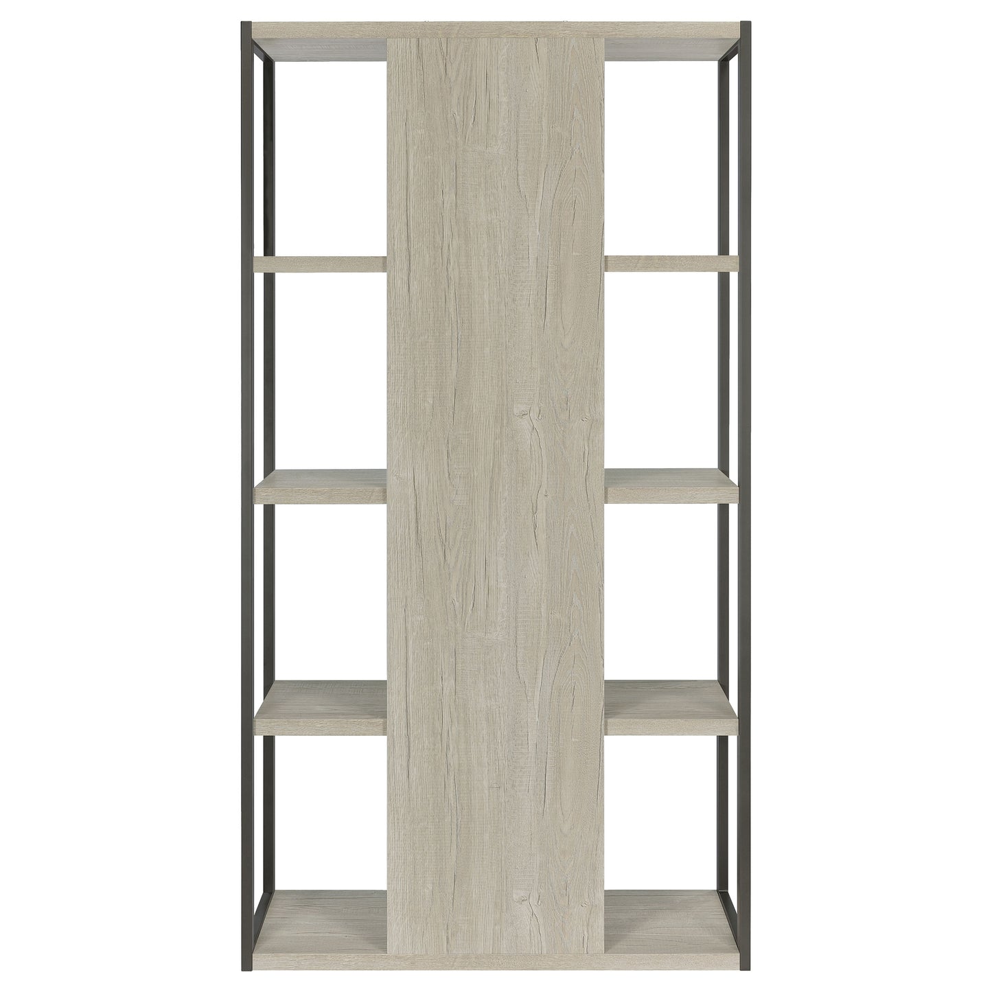 Loomis 72-inch 4-shelf Bookshelf Whitewashed Grey