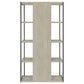 Loomis 72-inch 4-shelf Bookshelf Whitewashed Grey