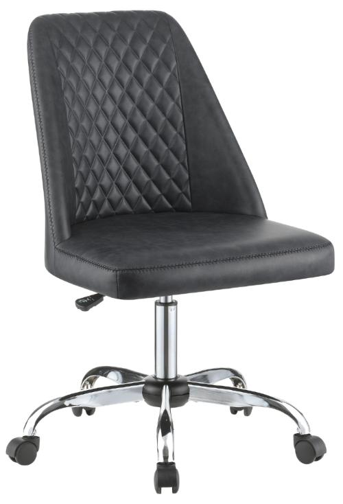 Althea Upholstered Adjustable Home Office Desk Chair Grey