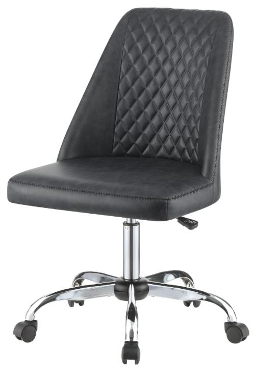 Althea Upholstered Adjustable Home Office Desk Chair Grey