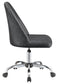 Althea Upholstered Adjustable Home Office Desk Chair Grey