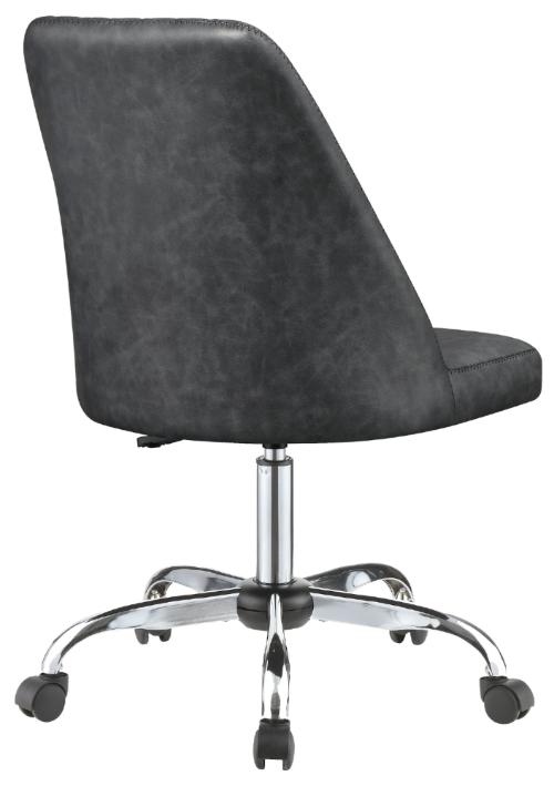 Althea Upholstered Adjustable Home Office Desk Chair Grey