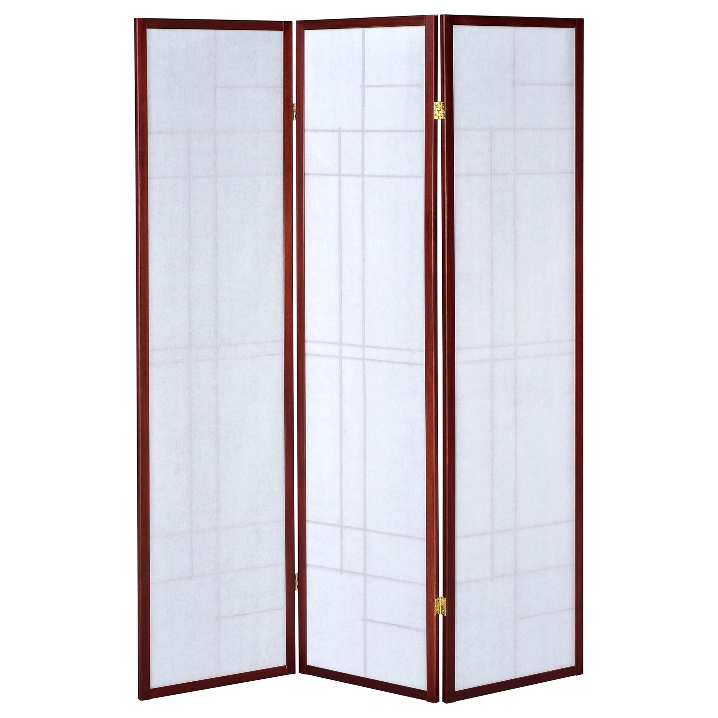 Katerina 3-Panel Room Divider Folding Shoji Screen Cherry