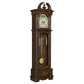 Cedric Grandfather Clock with Adjustable Chime Golden Brown