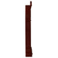 Diggory Grandfather Clock with Adjustable Chime Brown Red