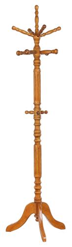 Achelle 11 Hook Freestanding Coat Rack Hanger Golden Brown