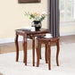 Daphne 3-piece Rectangular Wood Nesting Table Set Warm Brown