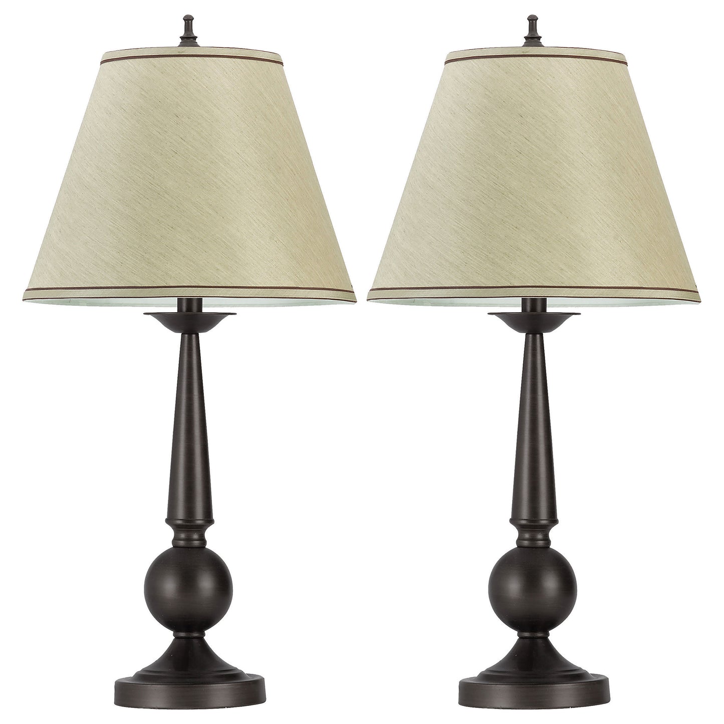 Ochanko 27-inch Empire Shade Table Lamp Bronze (Set of 2)