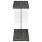 Colby Engineered Wood C-Shaped Side Table Weathered Grey