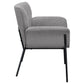 Davina Upholstered Flared Arm Accent Chair Ash Grey