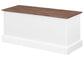 Alma 3-drawer Storage Bench Weathered Brown and White