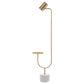 Jodie 55-inch Adjustable Floor Lamp Side Table Antique Brass