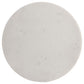 Colette Round Marble Top Side Table White and Dark Grey