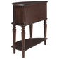 Brenda 2-door Demilune Wood Entryway Console Table Brown