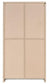 Alejo 2-door Engineered Wood Tall Cabinet Grey Driftwood