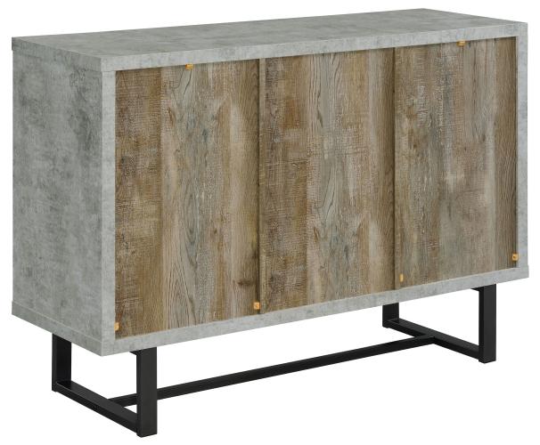 Abelardo 3-drawer Engineered Wood Cabinet Weathered Oak