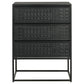 Alcoa 3-drawer Multi-Purpose Tall Accent Cabinet Black