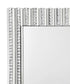 Aideen 32 x 47 Inch Acrylic Crystal Wall Mirror Silver