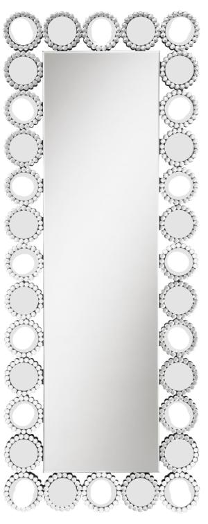 Aghes 24 x 62 Inch Wall Mirror with Lighting Silver