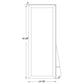 Soline 22 x 61 Inch Framed Standing Floor Mirror Silver