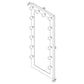 Zayan 32 x 71 Inch Floor Mirror LED Lighting White Gloss