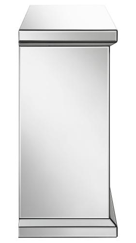 Lorelai Mirrored Freestanding Electric Fireplace Silver