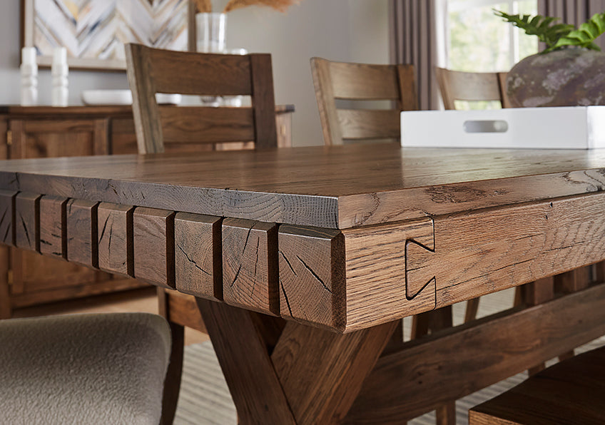 96 INCH DOVETAIL DINING TABLE