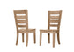 HORIZONTAL SLAT SIDE CHAIR