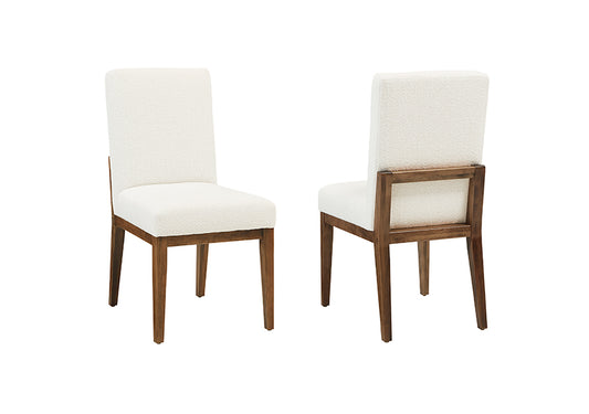 UPH SIDE CHAIR WHITE FABRIC