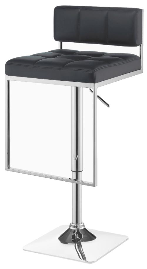 Alameda Adjustable Bar Stool Chrome and Grey