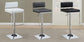 Alameda Adjustable Bar Stool Chrome and Black