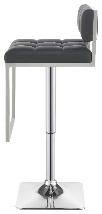 Alameda Adjustable Bar Stool Chrome and Grey